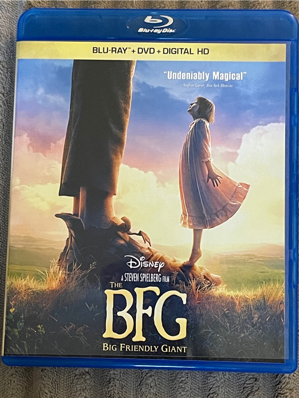 The BFG Blu-ray DVD Digital HD 2016 Steven Spielberg Family Fantasy